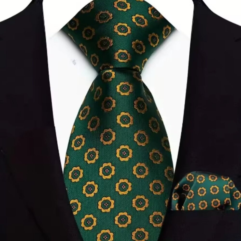Men's Necktie with Handkerchief
